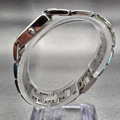 Bulova Watch Women 16mm White Dial Silver Tone Rectangle New Battery Vintage6