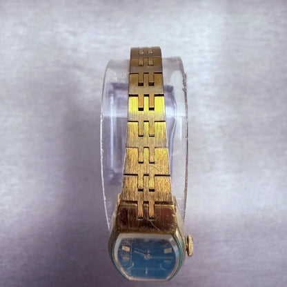 Seiko Tank Watch Women 14mm Brown Dial Gold Tone Rectangle 1320-5019 New Battery4