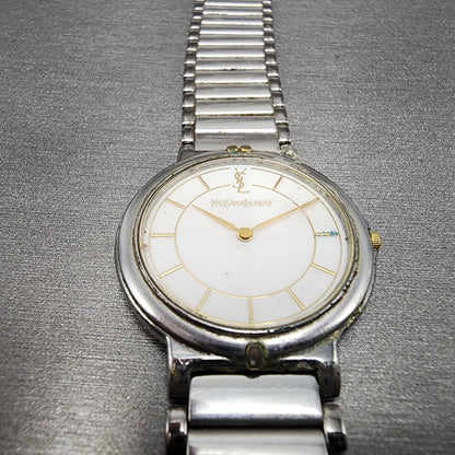 Yves Saint Laurent Watch Women 30mm White Dial Two Tone 2823268458 PARTS3