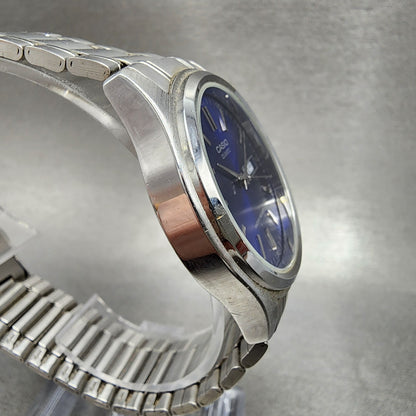Casio Watch Men 37mm Blue Dial Silver Tone Daydate MTP1239DJ New Battery3