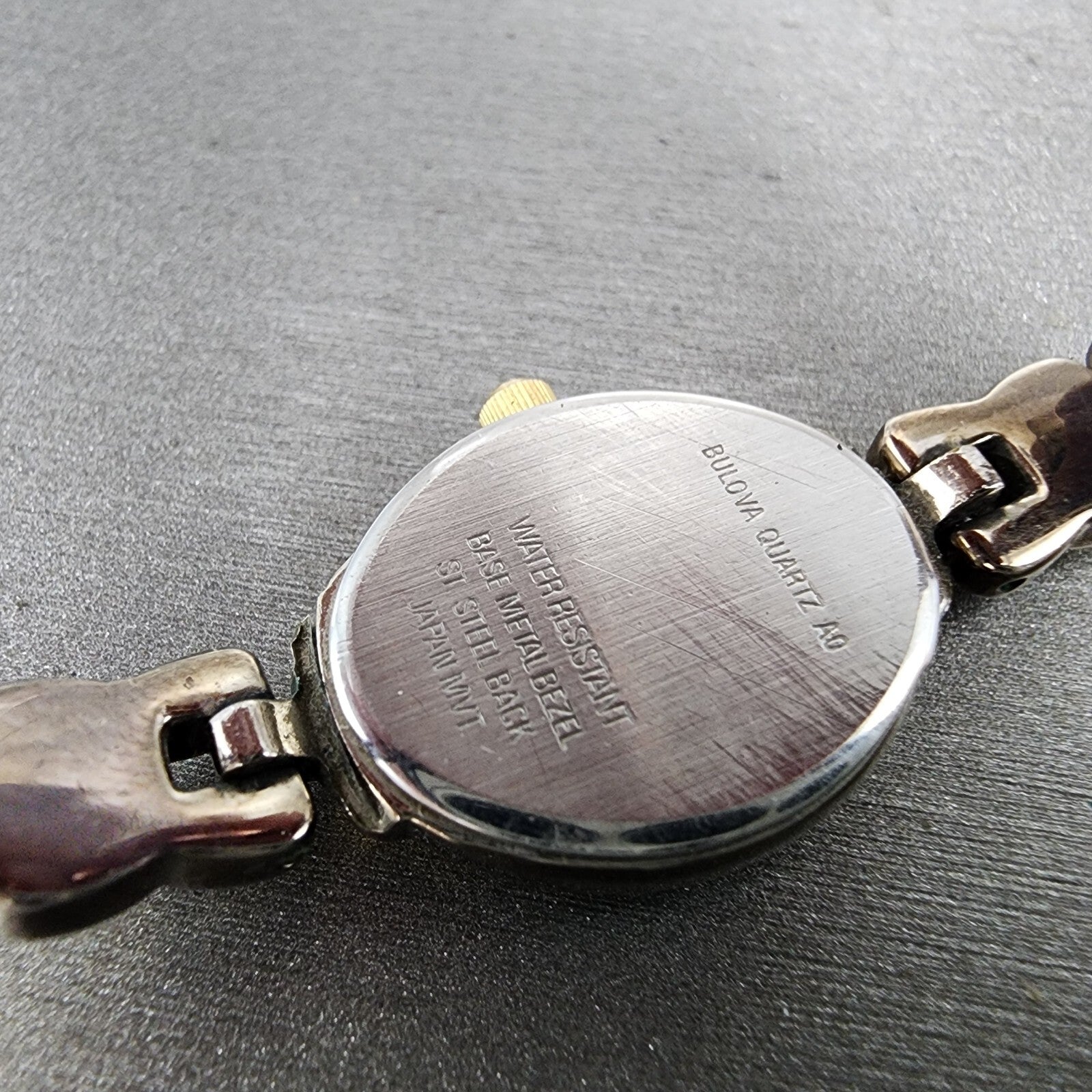 Bulova Watch Women 16mm White Dial Two Tone Oval 98L66 New Battery Vintage9