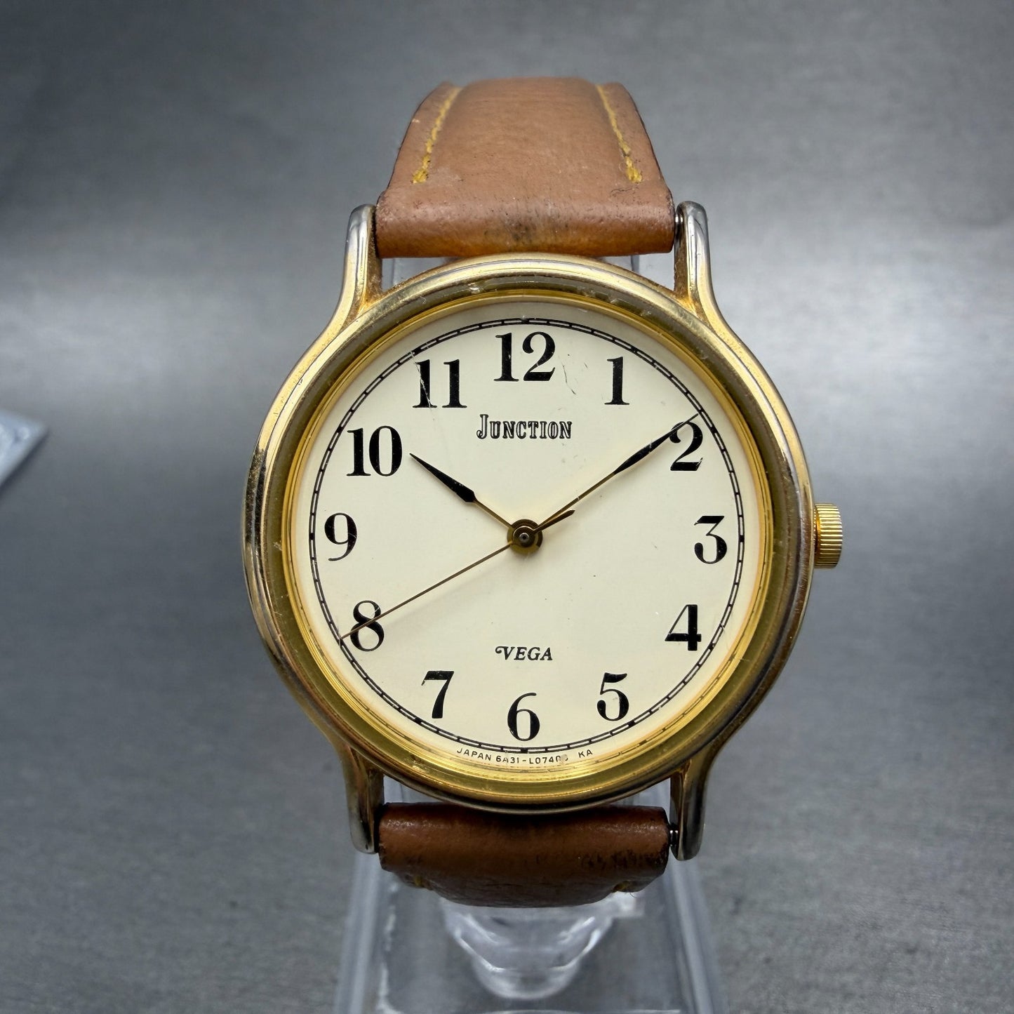 Citizen Junction Watch Unisex 31mm Cream Dial Gold Tone 6A31-L02265 New Battery0
