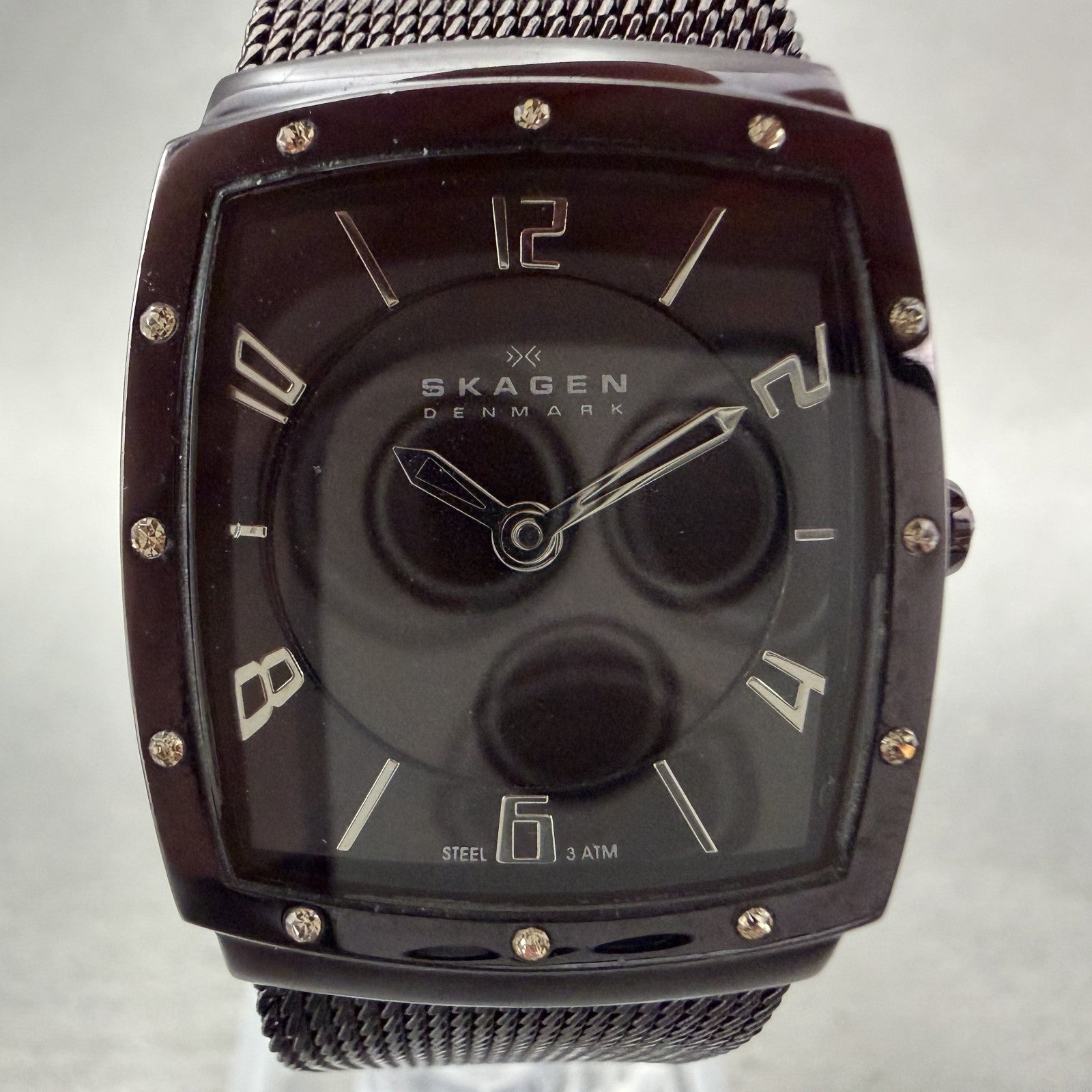 Skagen Tank Watch Women 24mm MOP Dial Purple Tone 396XSMM New Battery1