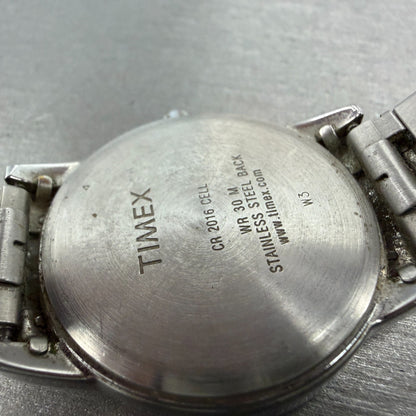 Timex Easy Reader Watch Men 35mm White Dial Two Tone Date Round New Battery9