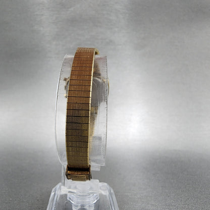 Hamilton Digital Watch Women 23mm LCD Brown Dial Gold Tone PARTS