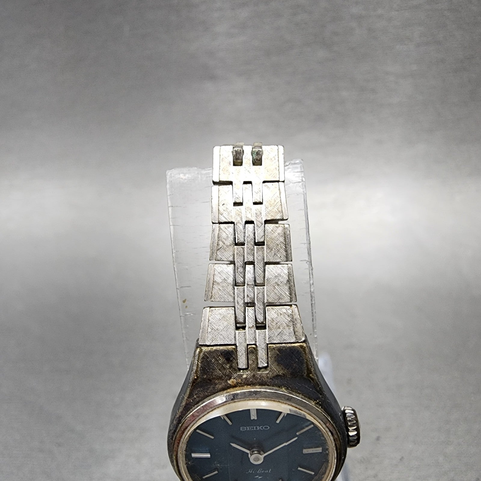 Seiko Watch Women 19mm Blue Dial Silver Tone Round 11200080 Manual Runs4