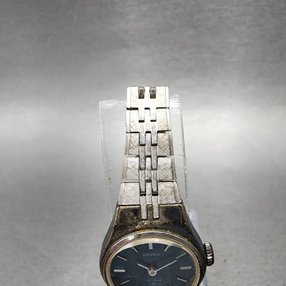 Seiko Watch Women 19mm Blue Dial Silver Tone Round 11200080 Manual Runs4
