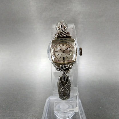 Zodiac Custom Watch Women 16mm White Dial 10K Gold Plated Manual Wind Runs5