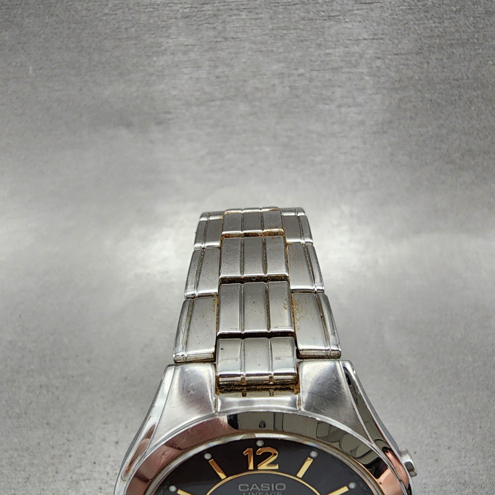 Casio Lineage LCWM200 Watch Men 38mm Black Dial Steel Analog Digital Solar Runs3