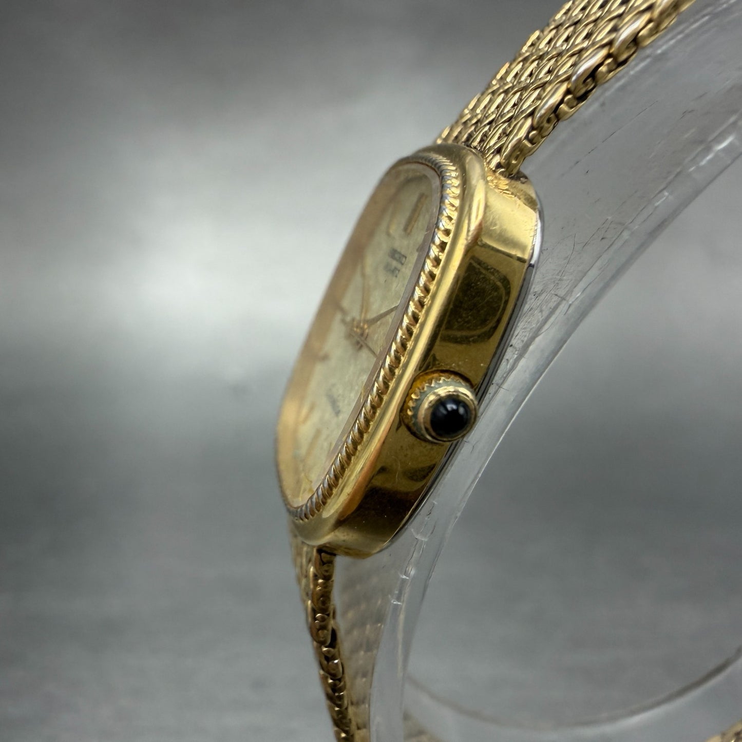Seiko Exceline Watch Women 18mm Champagne Dial Gold Tone 1221-5410 New Battery2