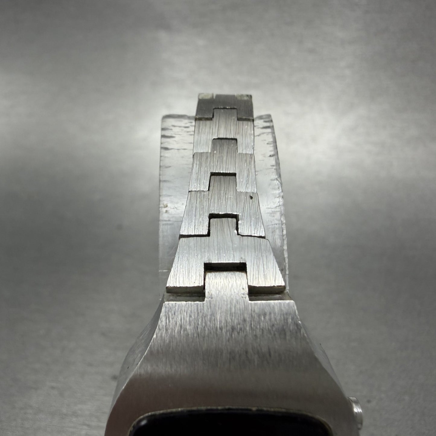 Hamilton Red Led Watch Women 24mm Digital Silver Tone Oval 992976 PARTS5