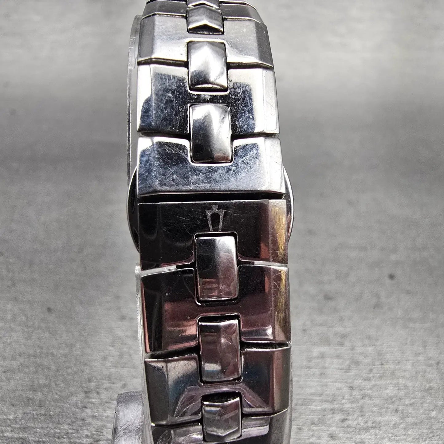 Bulova Accutron Watch Women 24mm Blue Dial Silver Tone Date 26M04 New Battery7