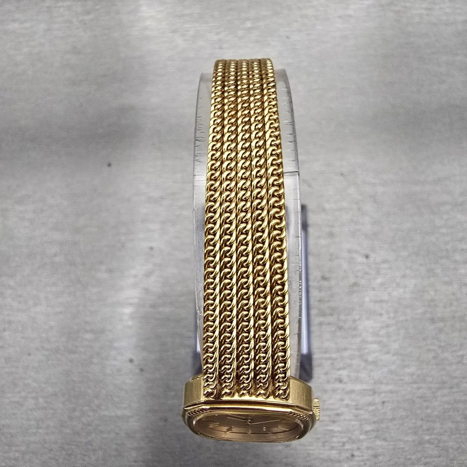 Seiko Watch Women 21mm Gold Dial Gold Tone Oval 2320-5200 New Battery Vintage4