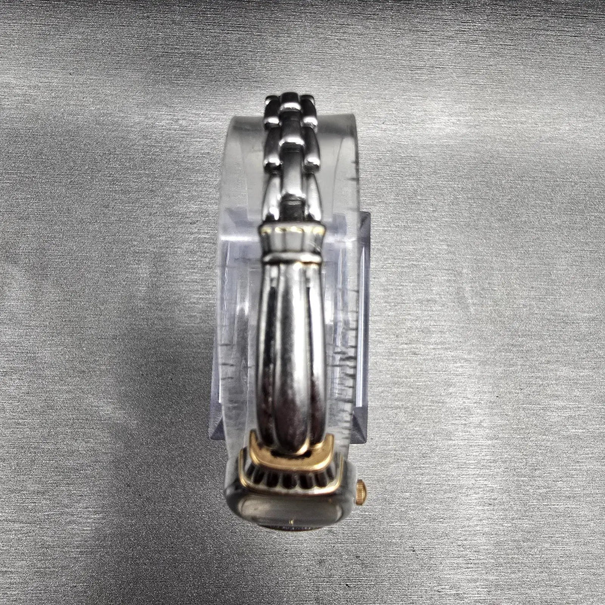 Seiko Watch Women 16mm Black Dial Two Tone Oval 1N00-0PB0 New Battery Vintage4