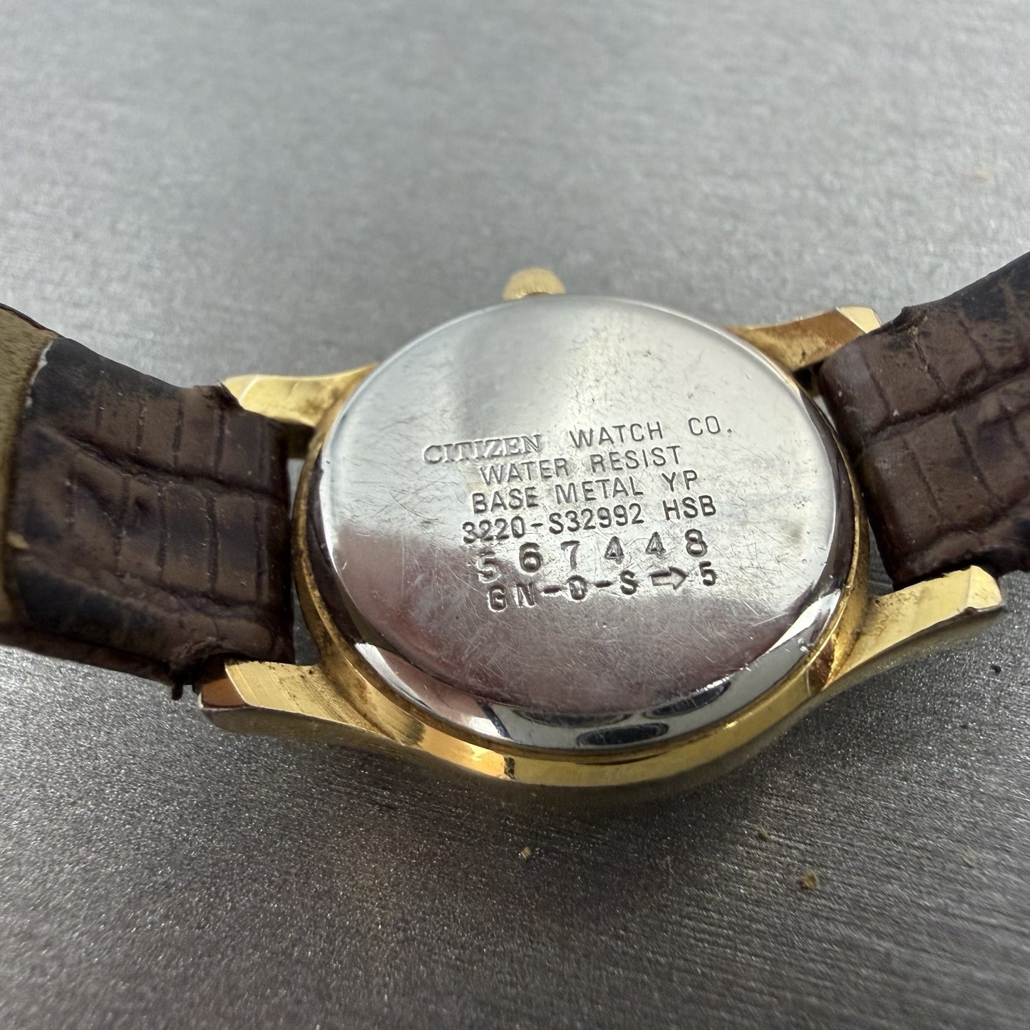Citizen CQ Watch Women 23mm Champagne Dial Gold Tone Round 3220S32992 New Batt9