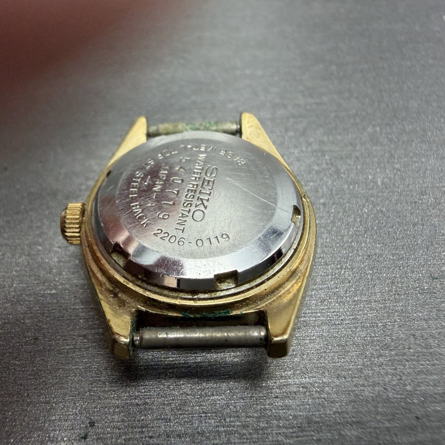 Seiko Automatic Watch Women 25mm Brown Dial Gold Tone Daydate 22060119 PARTS8