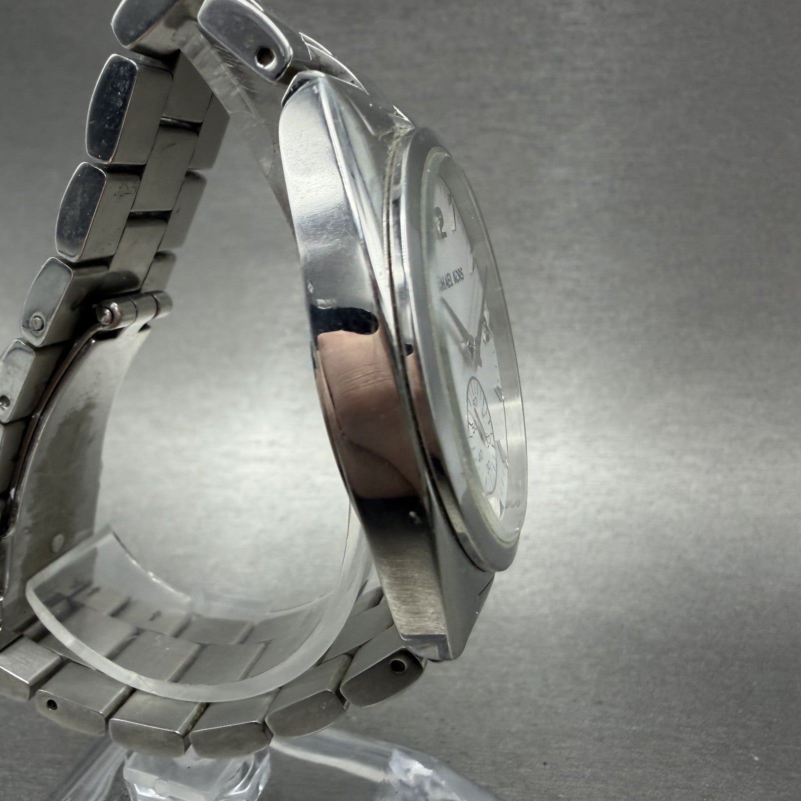 Michael Kors Callie Watch Women 36mm White Dial Steel Round Small MK3342 New Bat3