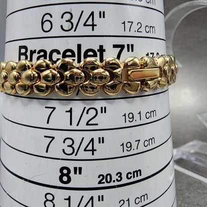 Bulova Watch Women 17mm Black Dial Gold Tone Round 92F59 New Batt NOS13