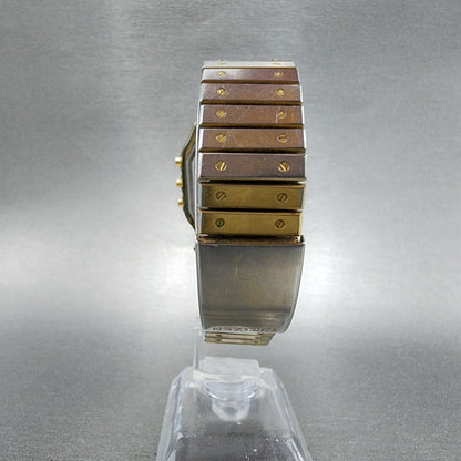 Citizen Robot Space Watch Men 33mm Analog Digital Gold Tone Rectangle READ!!! B18