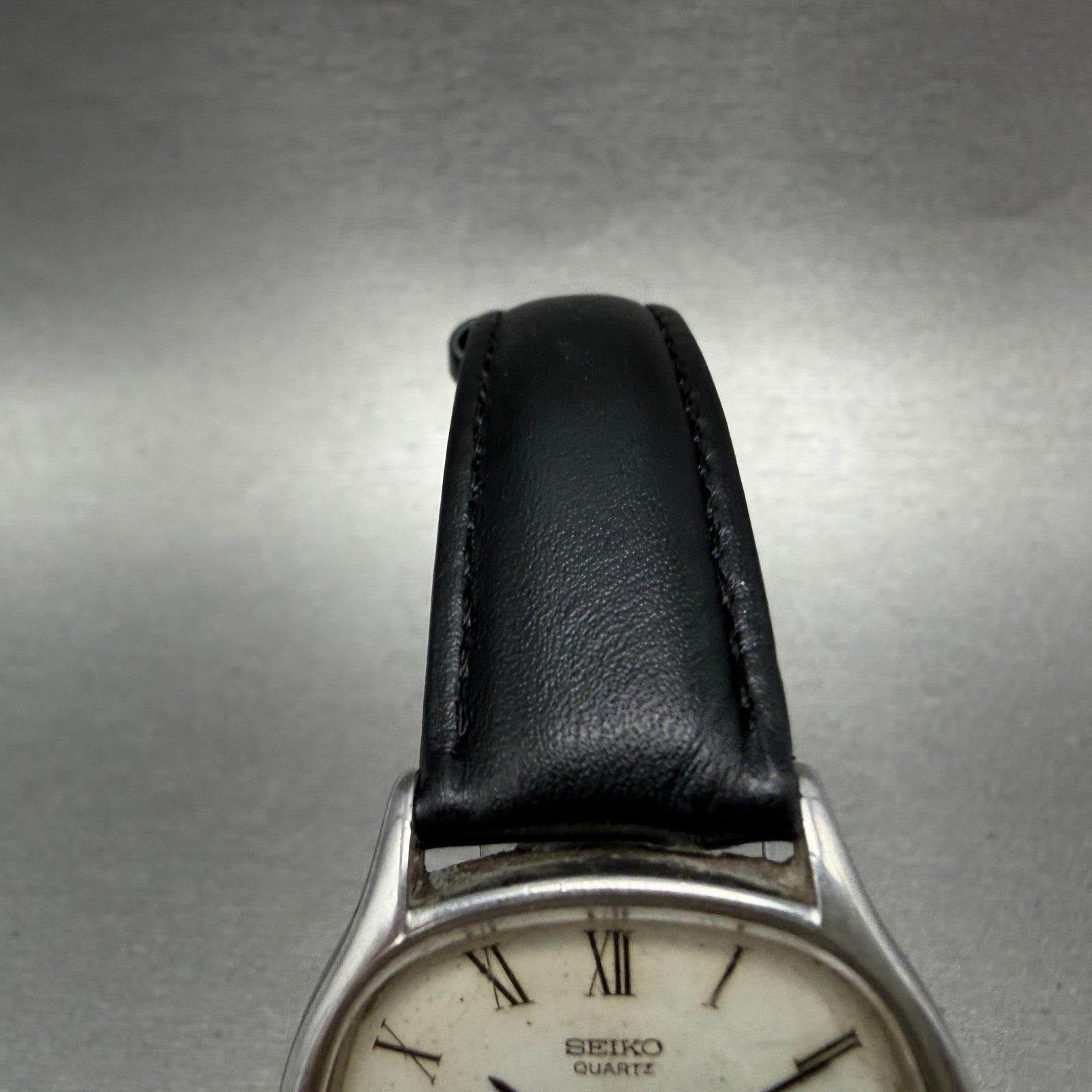 Seiko Watch Men 33mm White Dial Silver Tone Round 6431-5040 New Battery Vintage4