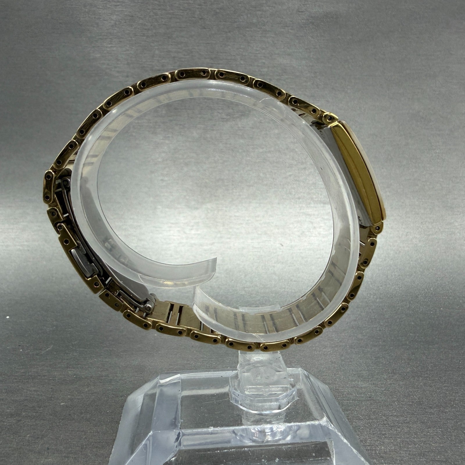 Rado Diastar Tank Watch Women 18mm Champagne Dial Gold Tone 153.0283.3 New Batt8