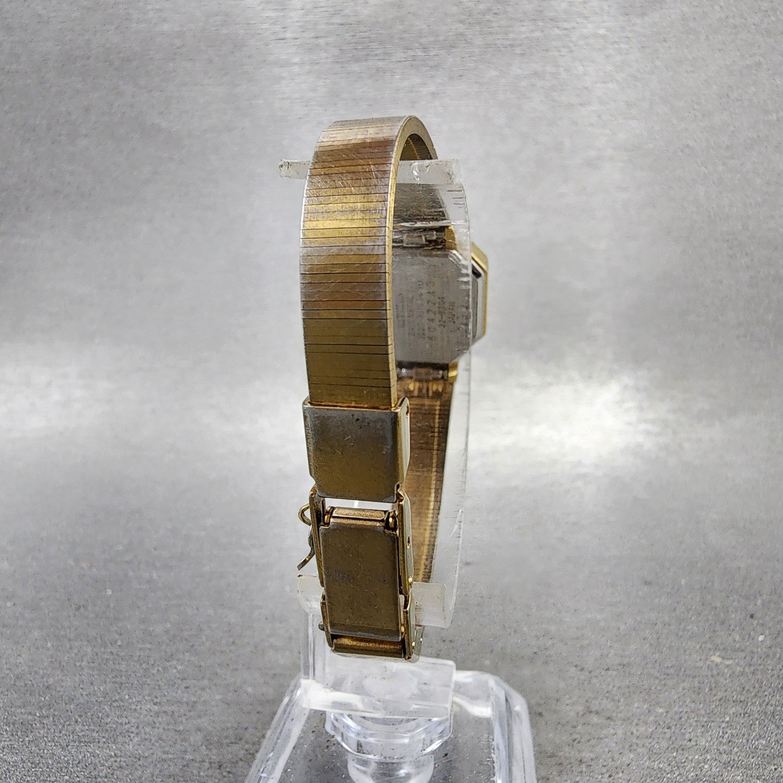Citizen CQ Watch Women 17mm Black Dial Gold Tone Octagon 3220321634 New Batt7