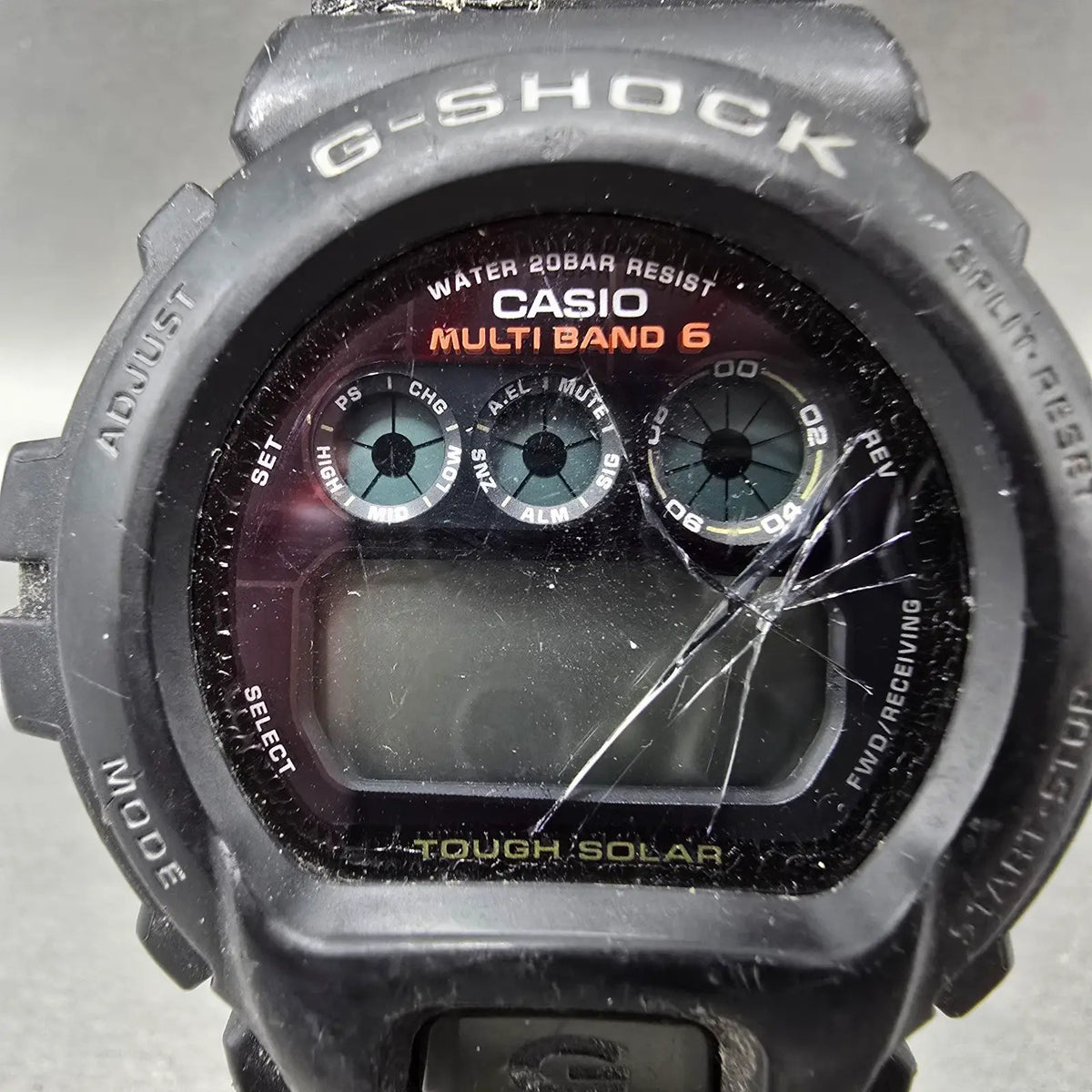 Casio G-Shock GW-6900 Watch Men 51mm Black Alarm Chrono Solar Multi Band 6 PARTS2
