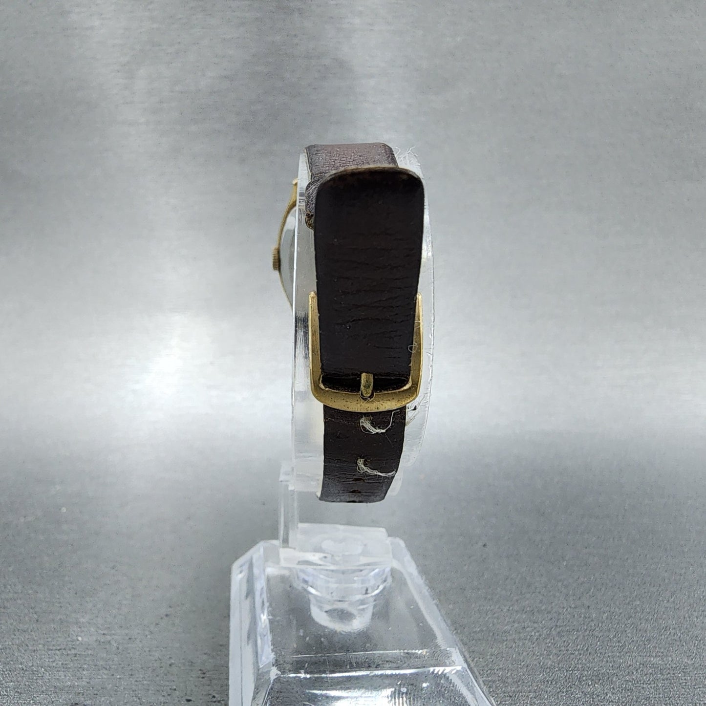 Seiko Socie Tank Watch Women 23mm Champagne Dial Gold Tone Manual 114500 Runs7