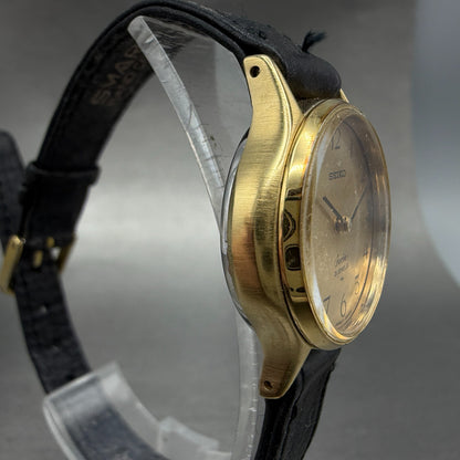 Seiko Socie Watch Women 26mm Champagne Dial Gold Tone Manual Round 11-8220 Runs3