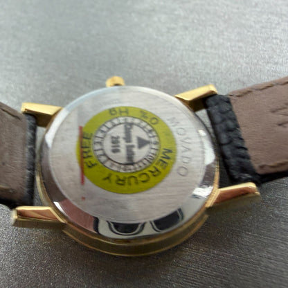 Movado Museum Watch Women 26mm Black Dial Gold Tone Round 88 A1 1837 New Batt 679