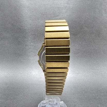 Timex Watch Men 35mm Gold Tone Digital Alarm Chronograph T78677 New Battery9
