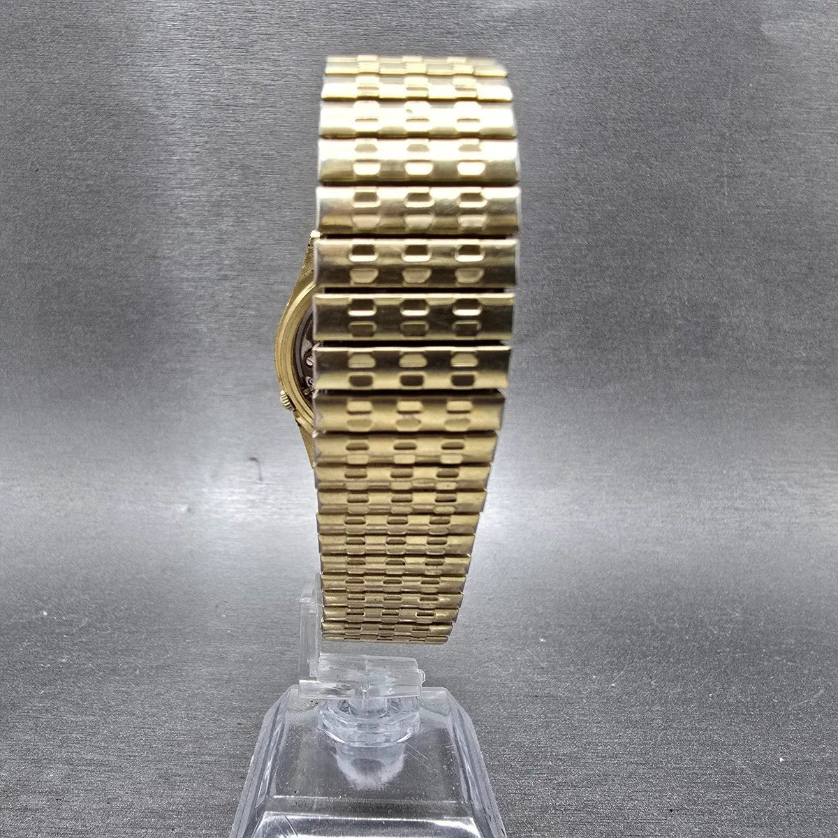 Pulsar Raildroad Approved Watch Men 36mm White Dial Gold Daydate V513 PARTS10