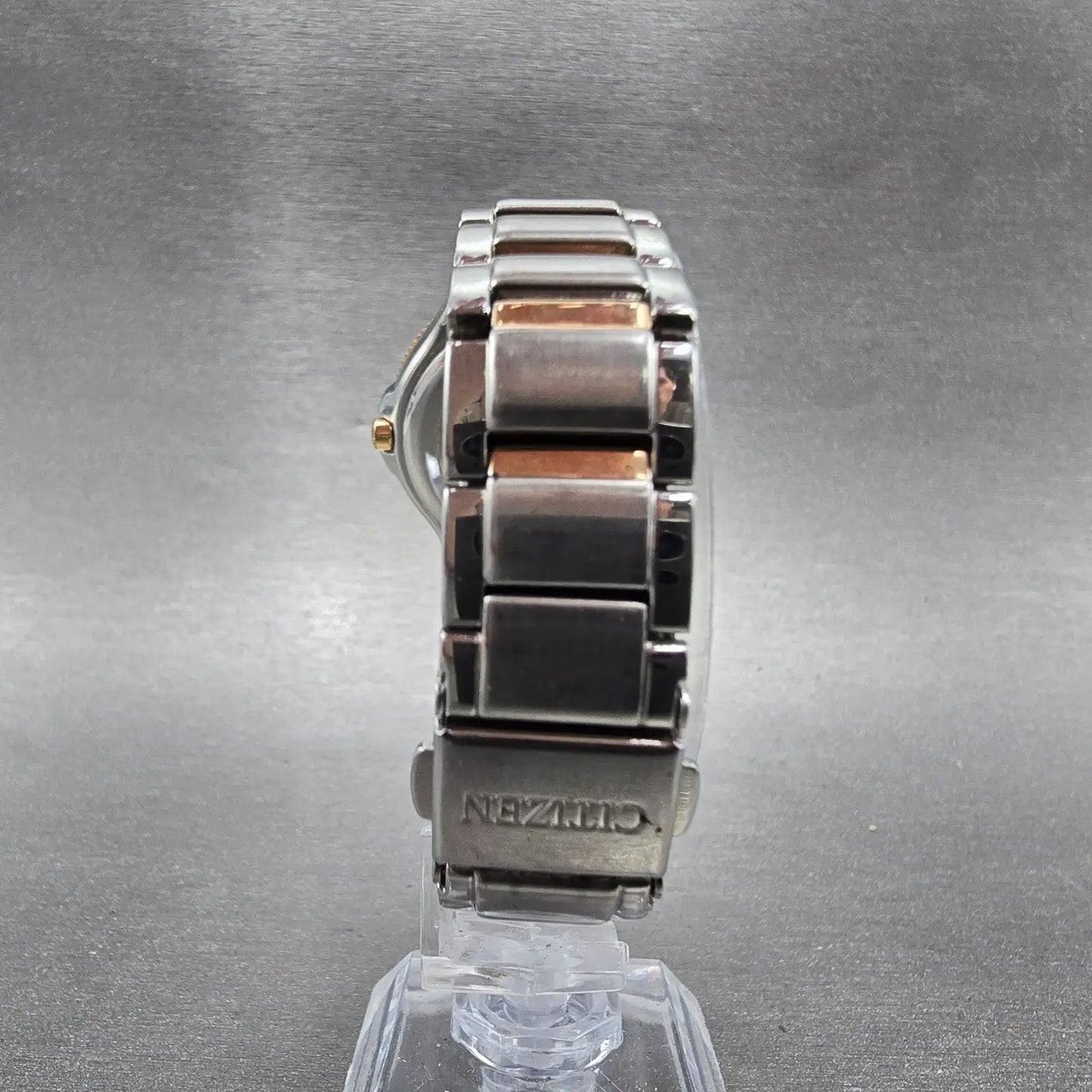Citizen Silhouette Eco-Drive Watch Women 31mm Silver Dial Two Tone Date Runs7