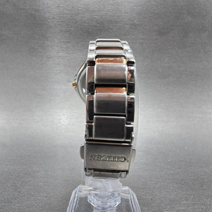 Citizen Silhouette Eco-Drive Watch Women 31mm Silver Dial Two Tone Date Runs7