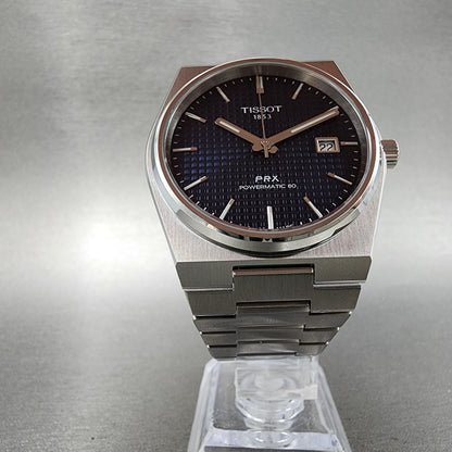 Tissot PRX Powermatic 80 Watch Men 40mm Blue Dial Steel Date T137.407.11.041.006