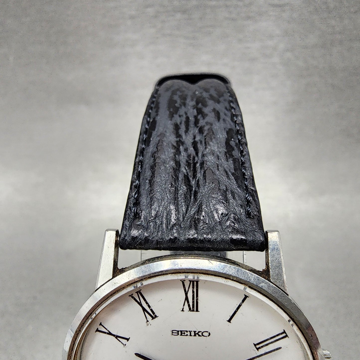 Seiko Watch Men 34mm White Dial Silver Tone Round 22200430 Manual Runs5