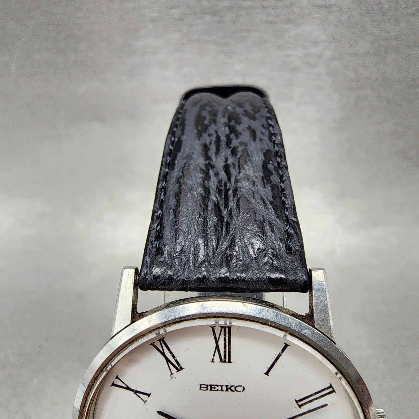 Seiko Watch Men 34mm White Dial Silver Tone Round 22200430 Manual Runs5