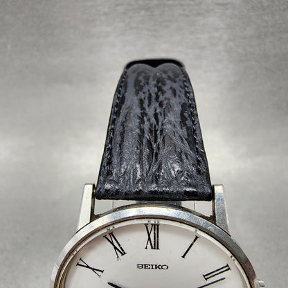 Seiko Watch Men 34mm White Dial Silver Tone Round 22200430 Manual Runs5
