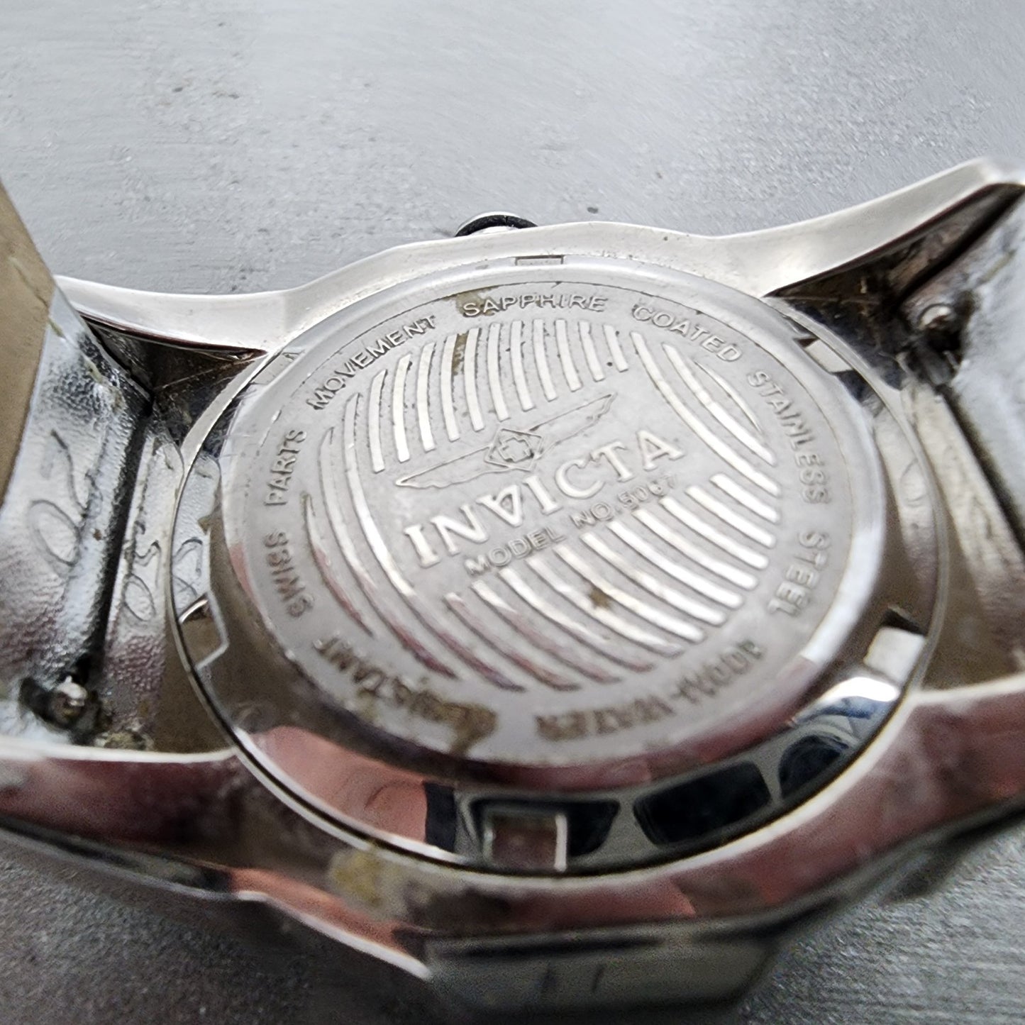 Invicta Watch Women 27mm MOP Dial Silver Tone Round 5067 New Battery9