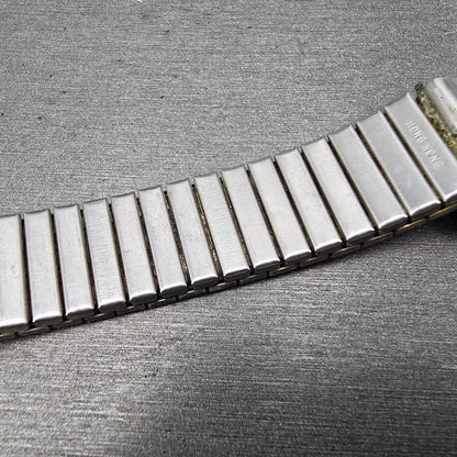 Navajo Watch band tips 18mm 1/20 12K Gold Filled B Red Blue Stones Vintage10