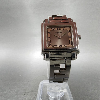 Fendi Quadro 6000L Watch Women 25mm Silver Dial Silver Tone NO BACK New Battery5