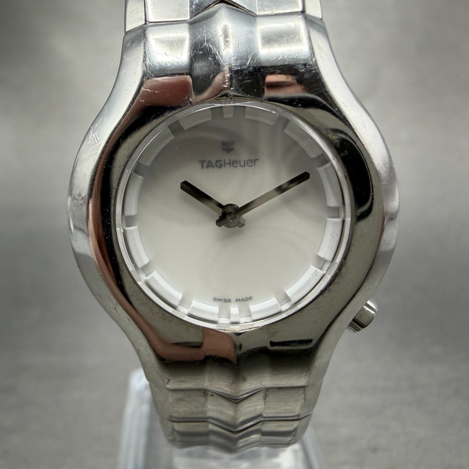 Tag Heuer Alter Ego Watch Women 25mm MOP Dial Steel Round WP1412 New Battery0