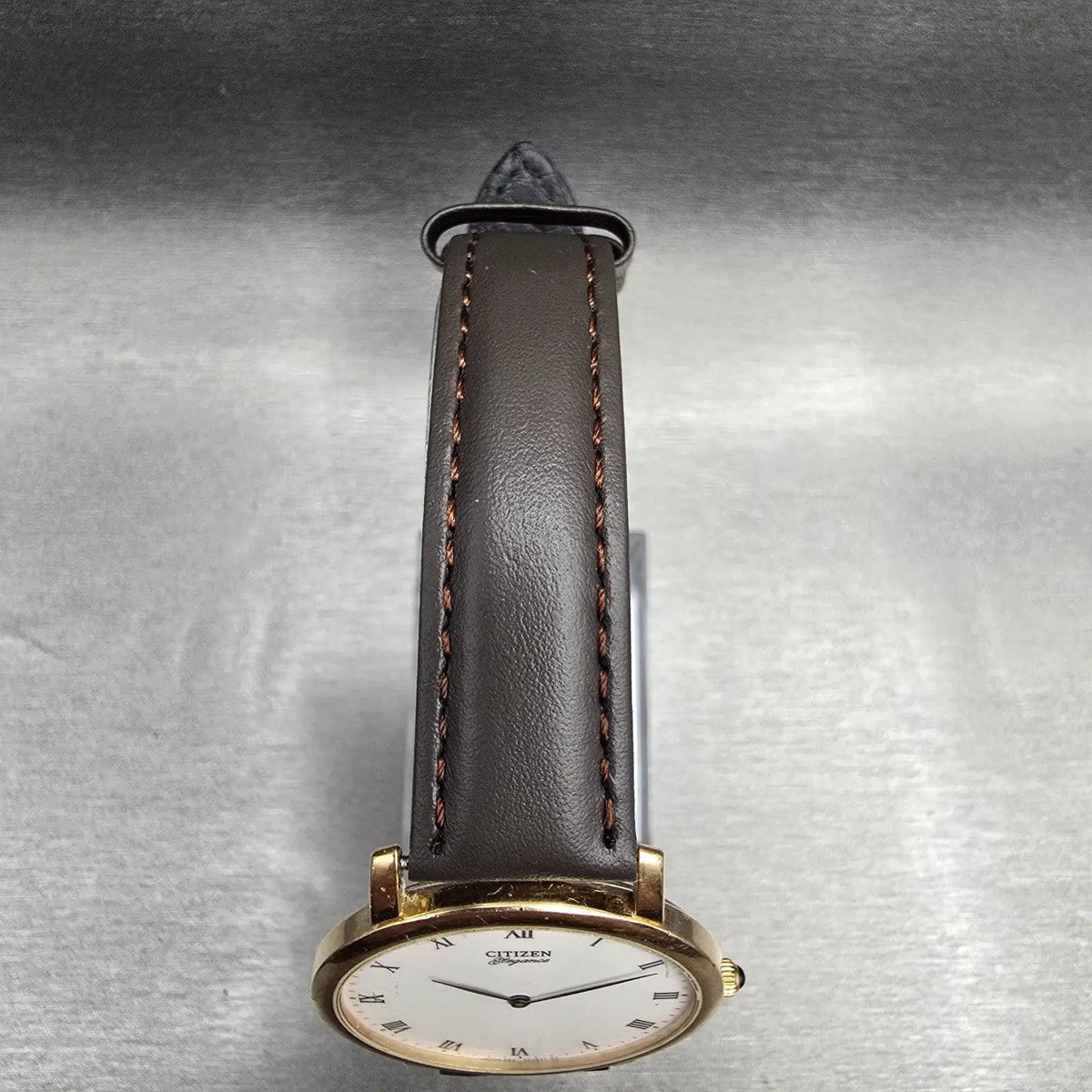 Citizen Elegance Watch Men 34mm White Dial Gold Tone Round 4621-Y61531 New Batt4
