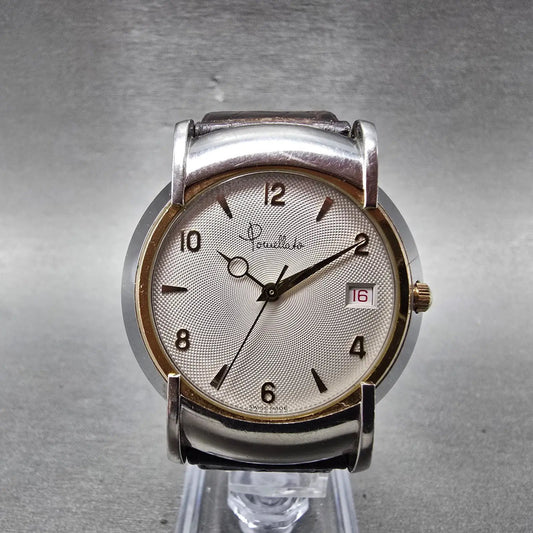 Pomellato watch Men 39mm White Dial Stainless Steel Date Automatic Round Runs0