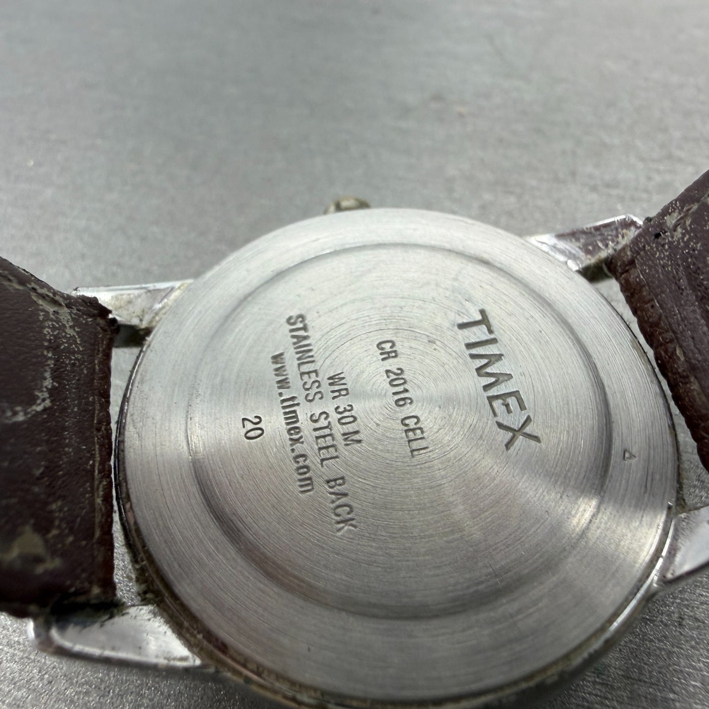 Timex Easy Reader Watch Men 35mm Silver Dial Silver Tone Daydate T20041 NewBat G9