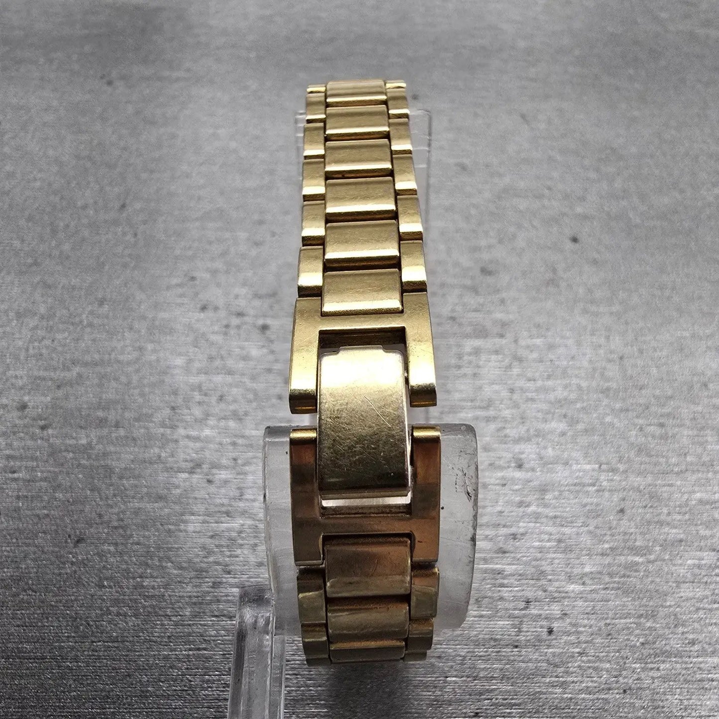 Seiko Tank Watch Women 15mm Black Dial Gold Tone Rectangle 4N00-5071 New Battery7