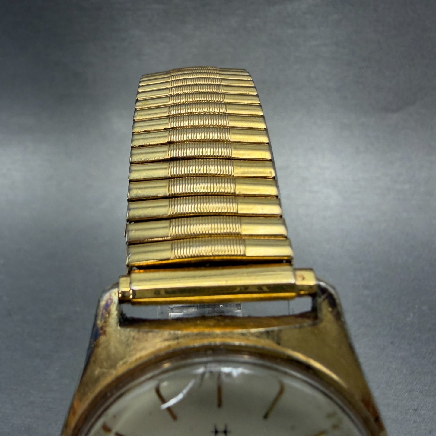 Hamilton Watch Men 34mm Cream Dial Gold Tone Date Round NO CASEBACK New Battery4