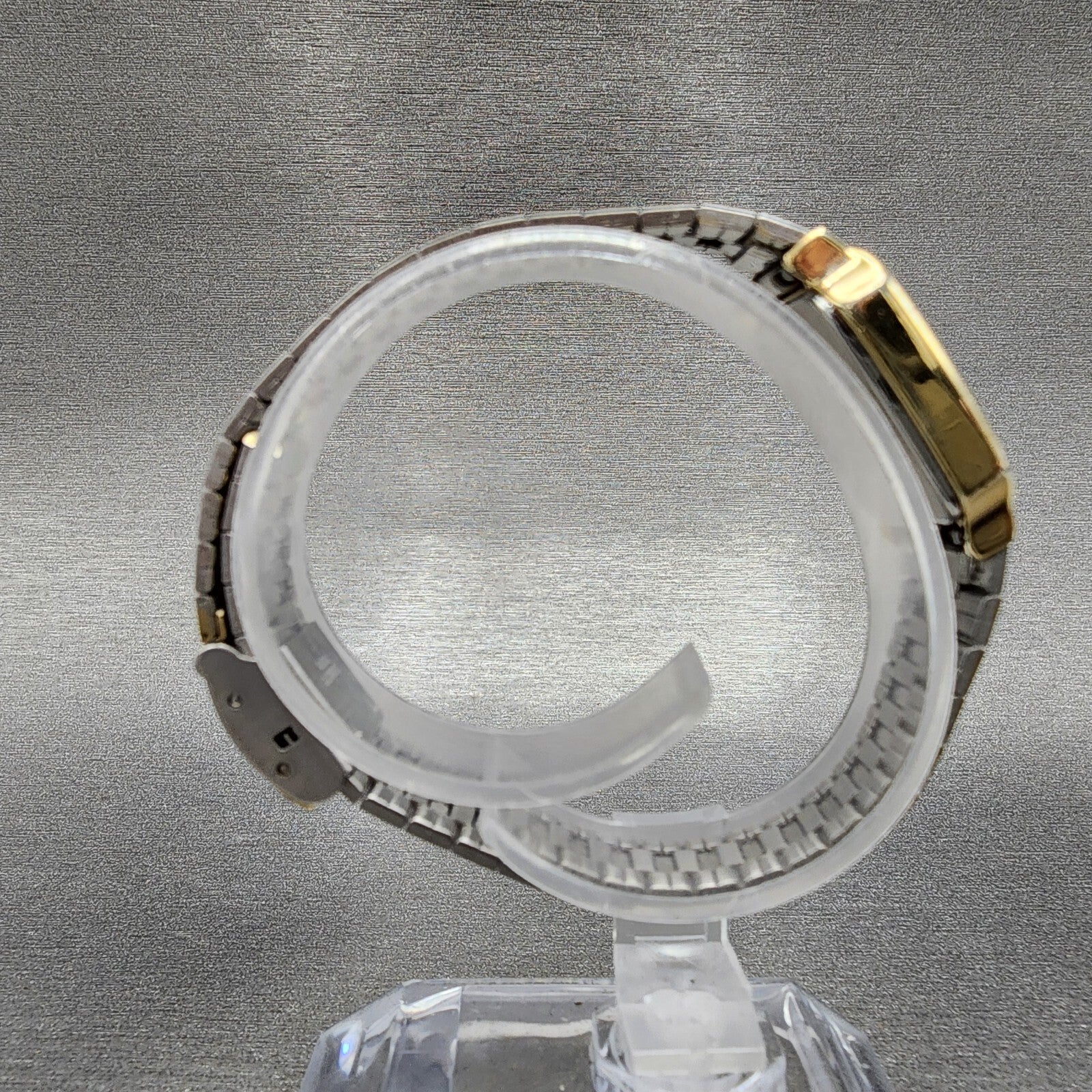 Junghans Noblesse Watch Women 19mm White Dial Gold Tone Rectangle New Battery8