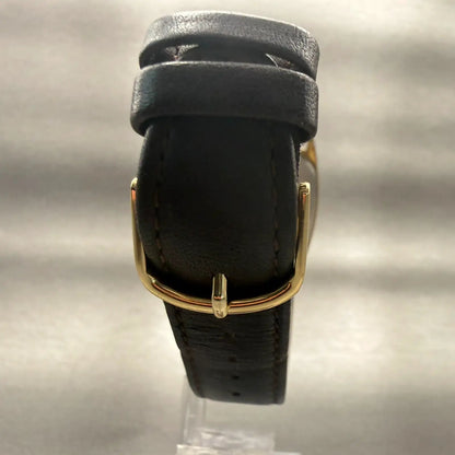 Seiko Watch Men 27mm Gold Dial Gold Tone Rectangle 7430-5319 New Battery VTG7