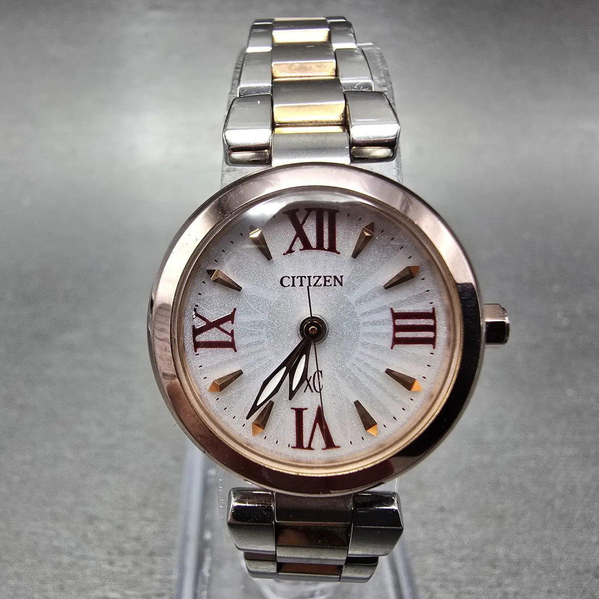Citizen Eco-Drive Xc Watch Women 24mm White Dial Two Tone Round E031-T0142750